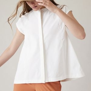Athleta performance poplin popover top